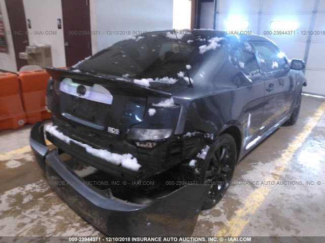 JTKJF5C7XD3060860 - 2013 TOYOTA SCION TC ნაცრისფერი ფოტო 4