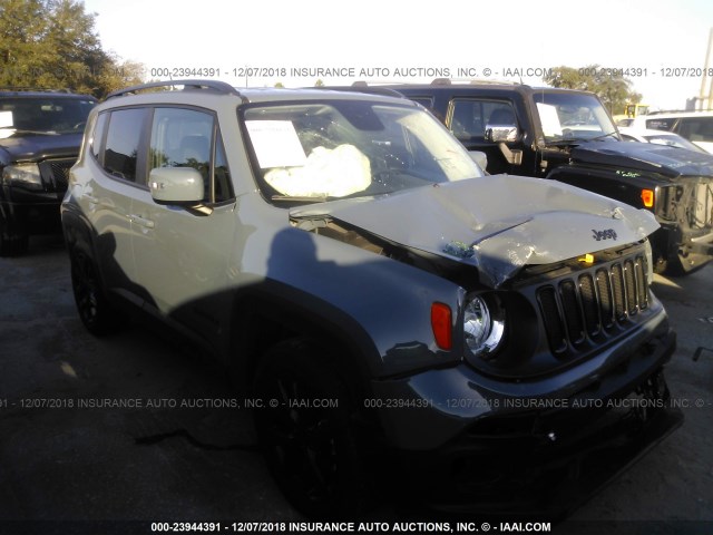 ZACCJABB7HPF93151 - 2017 JEEP RENEGADE LATITUDE GRAY photo 1