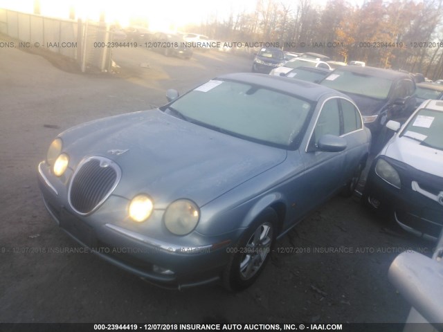 SAJEA01TX3FM55954 - 2003 JAGUAR S-TYPE BLUE photo 2