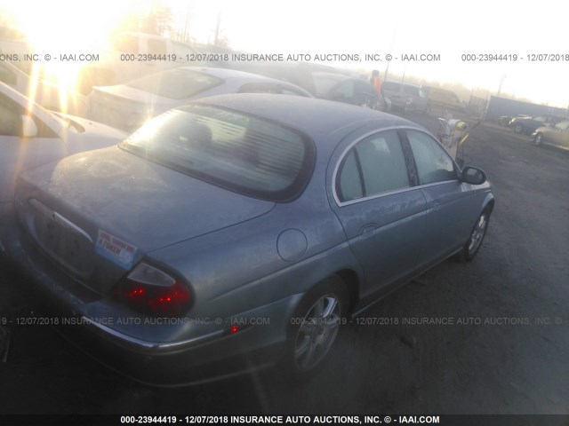 SAJEA01TX3FM55954 - 2003 JAGUAR S-TYPE BLUE photo 4