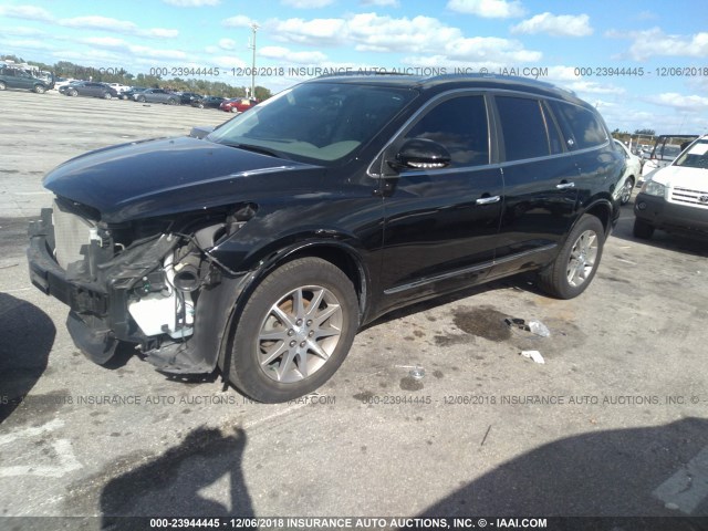 5GAKRAKD4GJ122631 - 2016 BUICK ENCLAVE BLACK photo 2