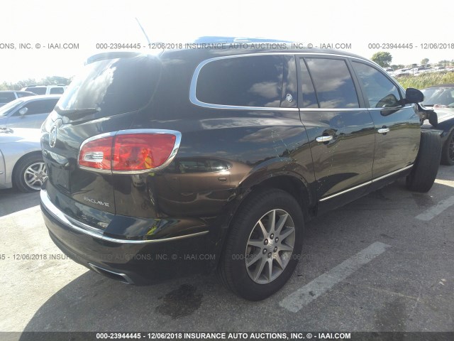 5GAKRAKD4GJ122631 - 2016 BUICK ENCLAVE BLACK photo 4