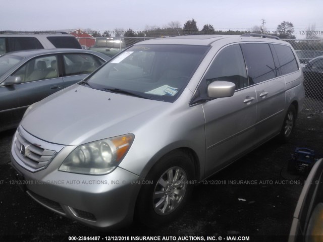 5FNRL38699B056171 - 2009 HONDA ODYSSEY EXL SILVER photo 2