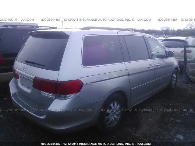 5FNRL38699B056171 - 2009 HONDA ODYSSEY EXL SILVER photo 4