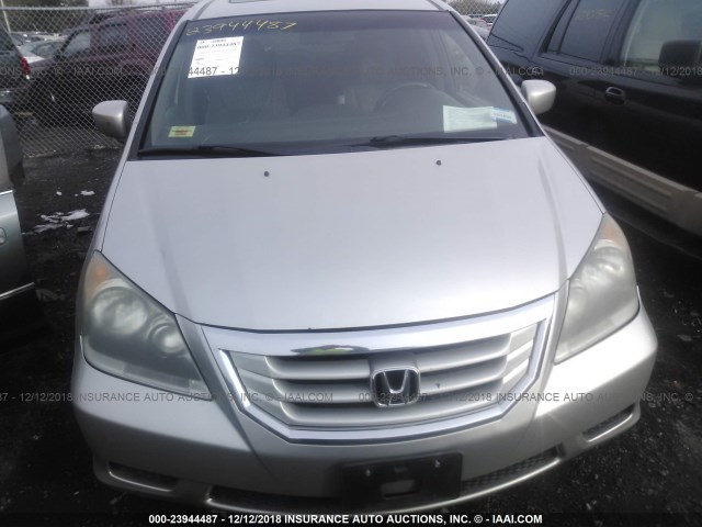 5FNRL38699B056171 - 2009 HONDA ODYSSEY EXL SILVER photo 6