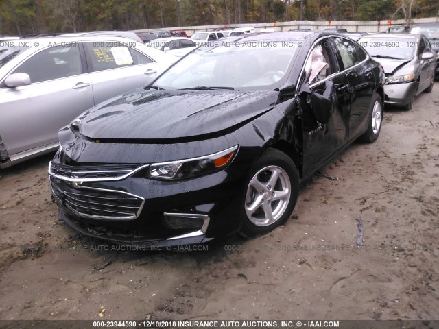 1G1ZB5ST2JF219684 - 2018 CHEVROLET MALIBU LS 黑色 照片 2
