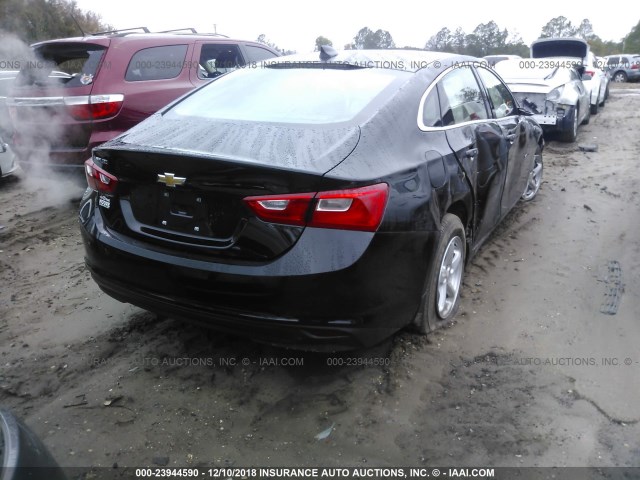 1G1ZB5ST2JF219684 - 2018 CHEVROLET MALIBU LS 黑色 照片 4