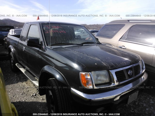 1N6ED26Y5YC321736 - 2000 NISSAN FRONTIER KING CAB XE/KING CAB SE BLACK photo 1