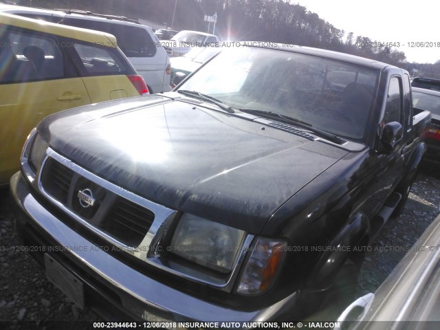 1N6ED26Y5YC321736 - 2000 NISSAN FRONTIER KING CAB XE/KING CAB SE BLACK photo 2