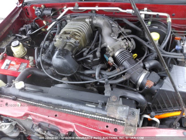 1N6MD27Y22C393768 - 2002 NISSAN FRONTIER CREW CAB SC RED photo 10