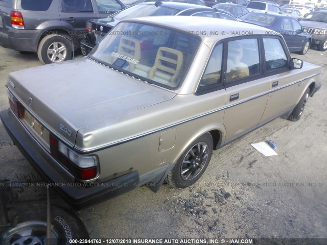 YV1AA8845M1432620 - 1991 VOLVO 240 GOLD photo 4