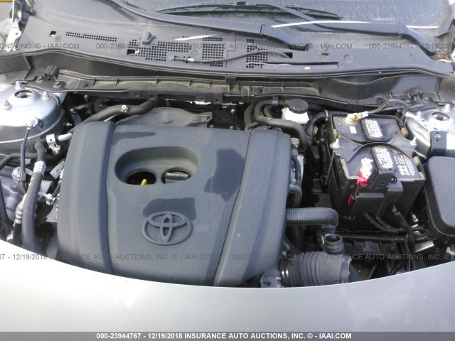 3MYDLBZV8GY104336 - 2016 TOYOTA SCION IA SILVER photo 10