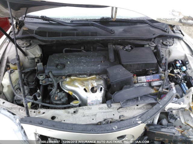 4T1BE46K48U734053 - 2008 TOYOTA CAMRY CE/LE/XLE/SE GOLD photo 10