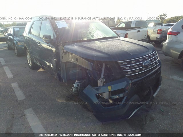 1FM5K8D85GGC23288 - 2016 FORD EXPLORER XLT Dark Blue photo 6