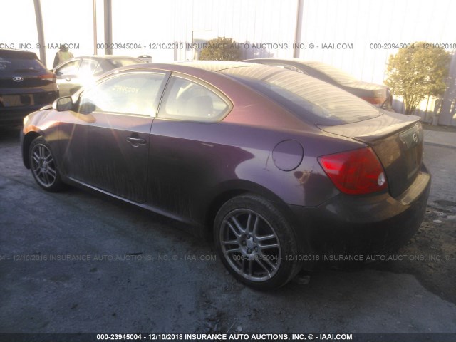 JTKDE177660124559 - 2006 TOYOTA SCION TC 栗色 照片 3