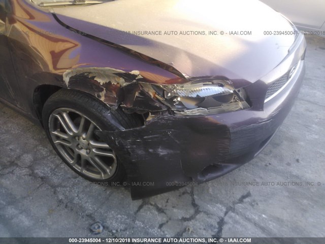JTKDE177660124559 - 2006 TOYOTA SCION TC 栗色 照片 6