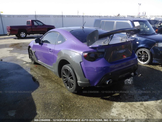 JF1ZCAC12D2607980 - 2013 SUBARU BRZ 2.0 LIMITED PURPLE photo 3