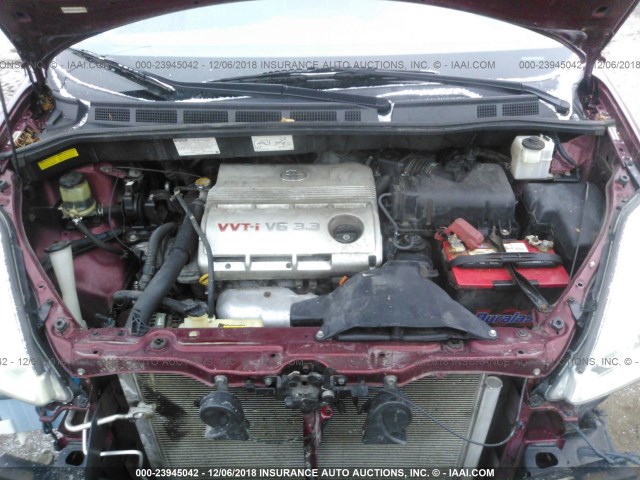 5TDZA23C04S136525 - 2004 TOYOTA SIENNA CE/LE MAROON photo 10