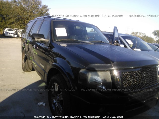 1FMFU19538LA13401 - 2008 FORD EXPEDITION LIMITED BLACK photo 1