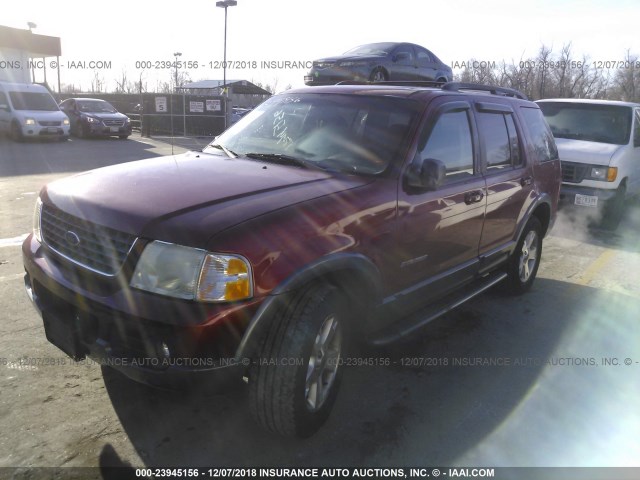 1FMZU73K72UD65719 - 2002 FORD EXPLORER XLT RED photo 2