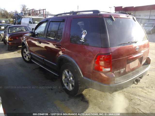 1FMZU73K72UD65719 - 2002 FORD EXPLORER XLT RED photo 3