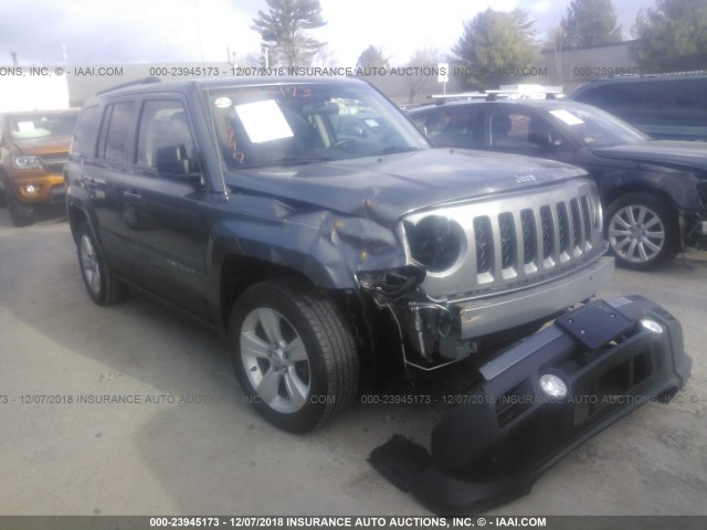 1C4NJPFB1CD552771 - 2012 JEEP PATRIOT LATITUDE GRAY photo 1