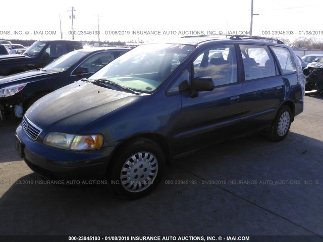 JHMRA1860SC031414 - 1995 HONDA ODYSSEY LX/EX BLUE photo 2