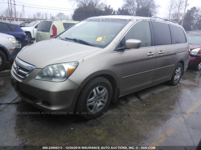 5FNRL38646B435221 - 2006 HONDA ODYSSEY EXL TAN photo 2