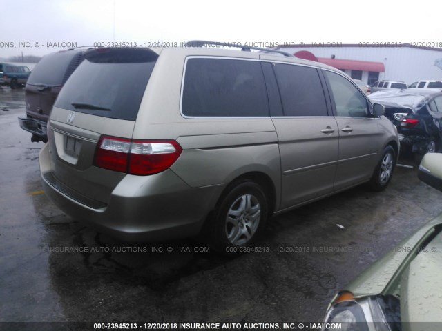 5FNRL38646B435221 - 2006 HONDA ODYSSEY EXL TAN photo 4