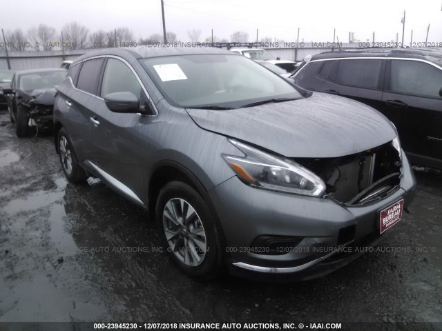 5N1AZ2MG1JN130897 - 2018 NISSAN MURANO S/SL/SV/PLATINUM GRAY photo 1