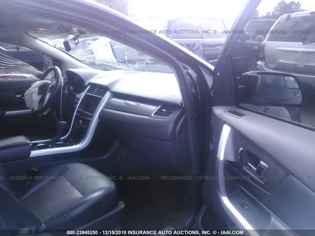 2FMDK3AK5DBA57128 - 2013 FORD EDGE SPORT BLACK photo 5