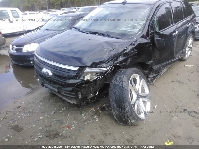 2FMDK3AK5DBA57128 - 2013 FORD EDGE SPORT BLACK photo 6