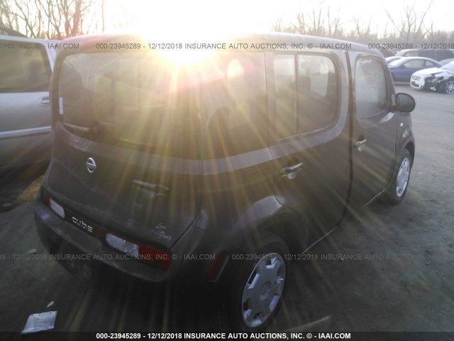 JN8AZ28R19T106353 - 2009 NISSAN CUBE S/SL BROWN photo 4