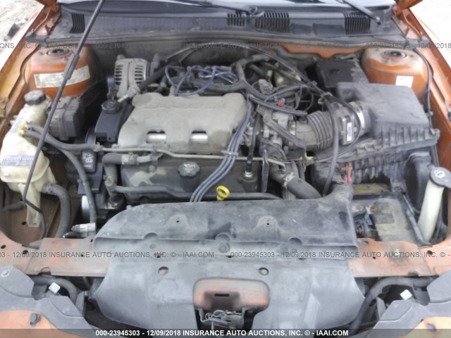 1G2NW12E54M615858 - 2004 PONTIAC GRAND AM GT ORANGE photo 10