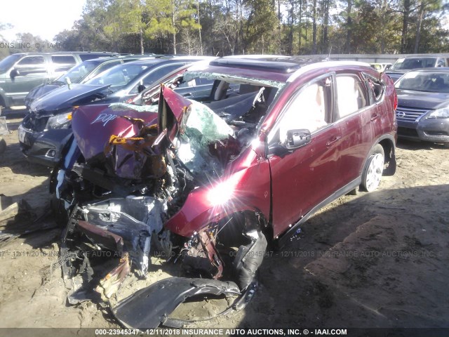 2HKRM3H76GH519419 - 2016 HONDA CR-V EXL MAROON photo 2