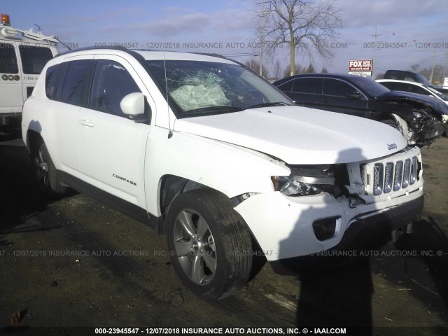 1C4NJDEB7HD175824 - 2017 JEEP COMPASS LATITUDE WHITE photo 1