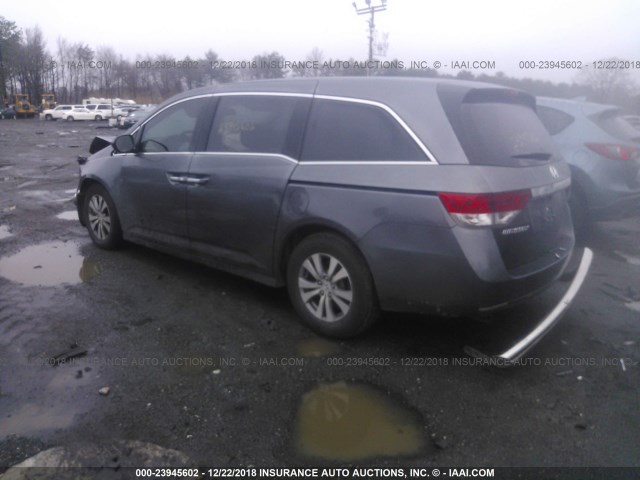 5FNRL5H6XGB029120 - 2016 HONDA ODYSSEY EXL GRAY photo 3