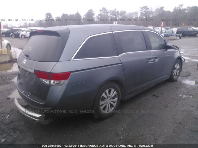 5FNRL5H6XGB029120 - 2016 HONDA ODYSSEY EXL GRAY photo 4