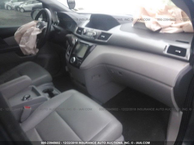 5FNRL5H6XGB029120 - 2016 HONDA ODYSSEY EXL GRAY photo 5