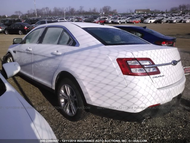 1FAHP2H85DG160284 - 2013 FORD TAURUS SEL WHITE photo 3