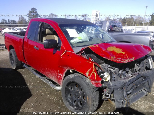 1N6BA06C18N349381 - 2008 NISSAN TITAN XE/SE/LE/PRO-4X RED photo 1