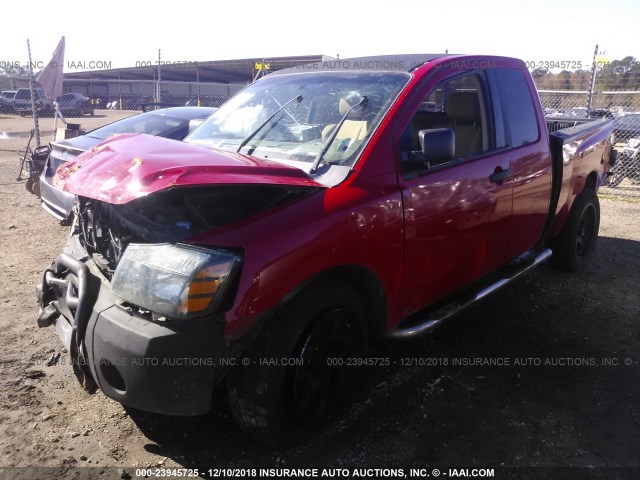 1N6BA06C18N349381 - 2008 NISSAN TITAN XE/SE/LE/PRO-4X RED photo 2