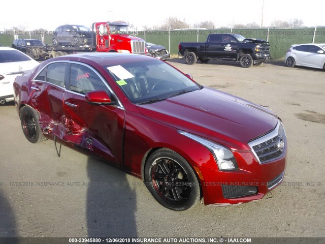 1G6AA5RX3E0181653 - 2014 CADILLAC ATS BURGUNDY photo 1