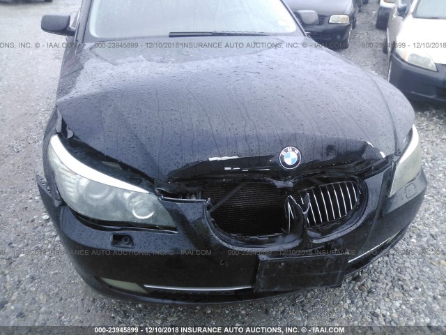 WBANW53578CT50094 - 2008 BMW 550 I BLACK photo 6