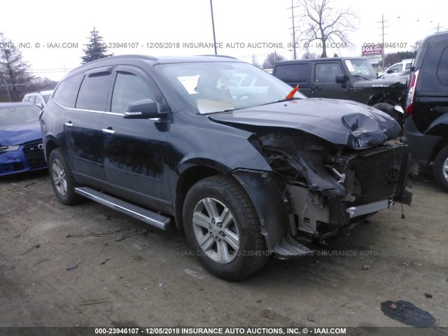 1GNKRGKD2EJ185314 - 2014 CHEVROLET TRAVERSE LT GRAY photo 1