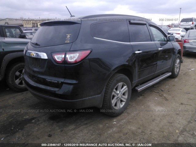 1GNKRGKD2EJ185314 - 2014 CHEVROLET TRAVERSE LT GRAY photo 4