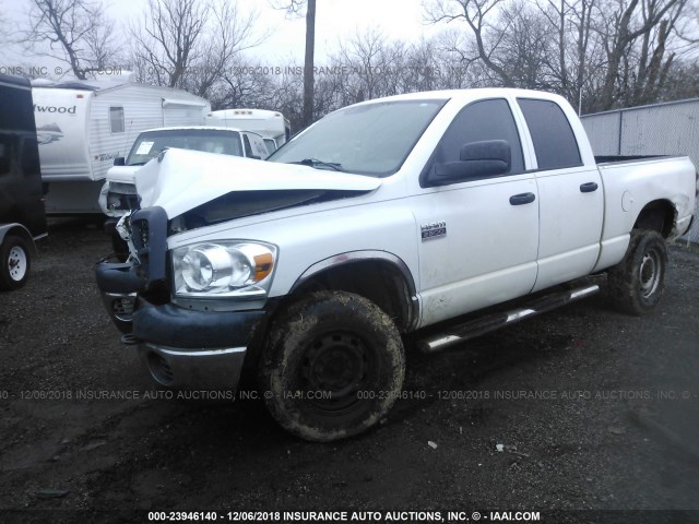 3D7KS28DX7G804002 - 2007 DODGE RAM 2500 ST/SLT WHITE photo 2