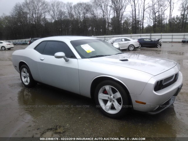 2C3CDYAG2CH235113 - 2012 DODGE CHALLENGER SXT SILVER photo 1