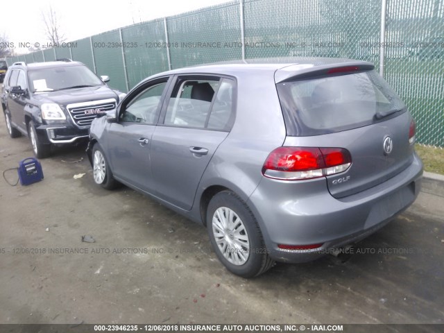 WVWDB7AJ6EW009043 - 2014 VOLKSWAGEN GOLF 灰色 照片 3