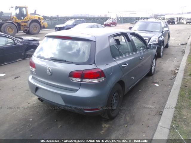 WVWDB7AJ6EW009043 - 2014 VOLKSWAGEN GOLF 灰色 照片 4